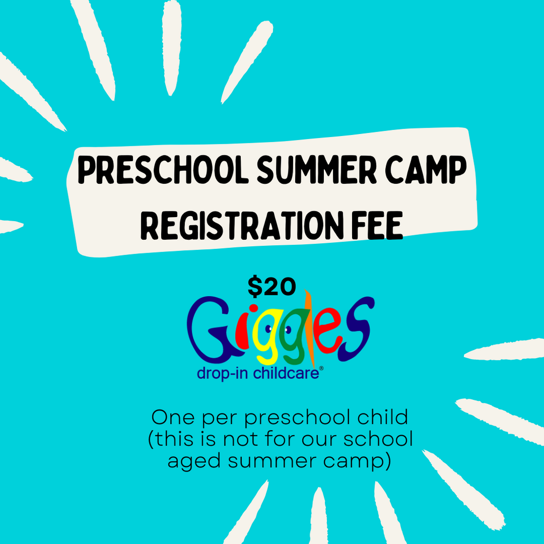 Preschool Summer Camp Registration Fee-Giggles of Wilmington NC