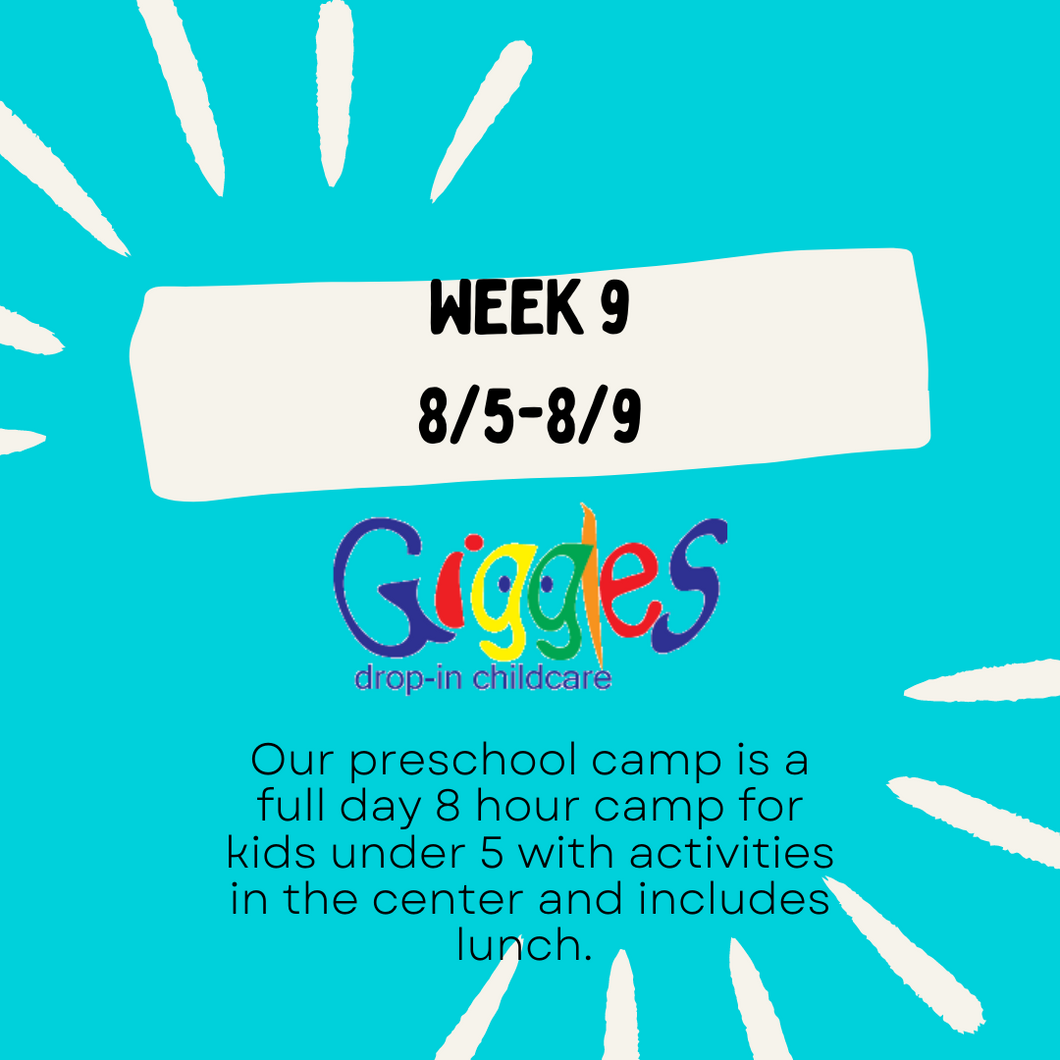 Preschool Summer Camp Week 9 Wilmington, NC
