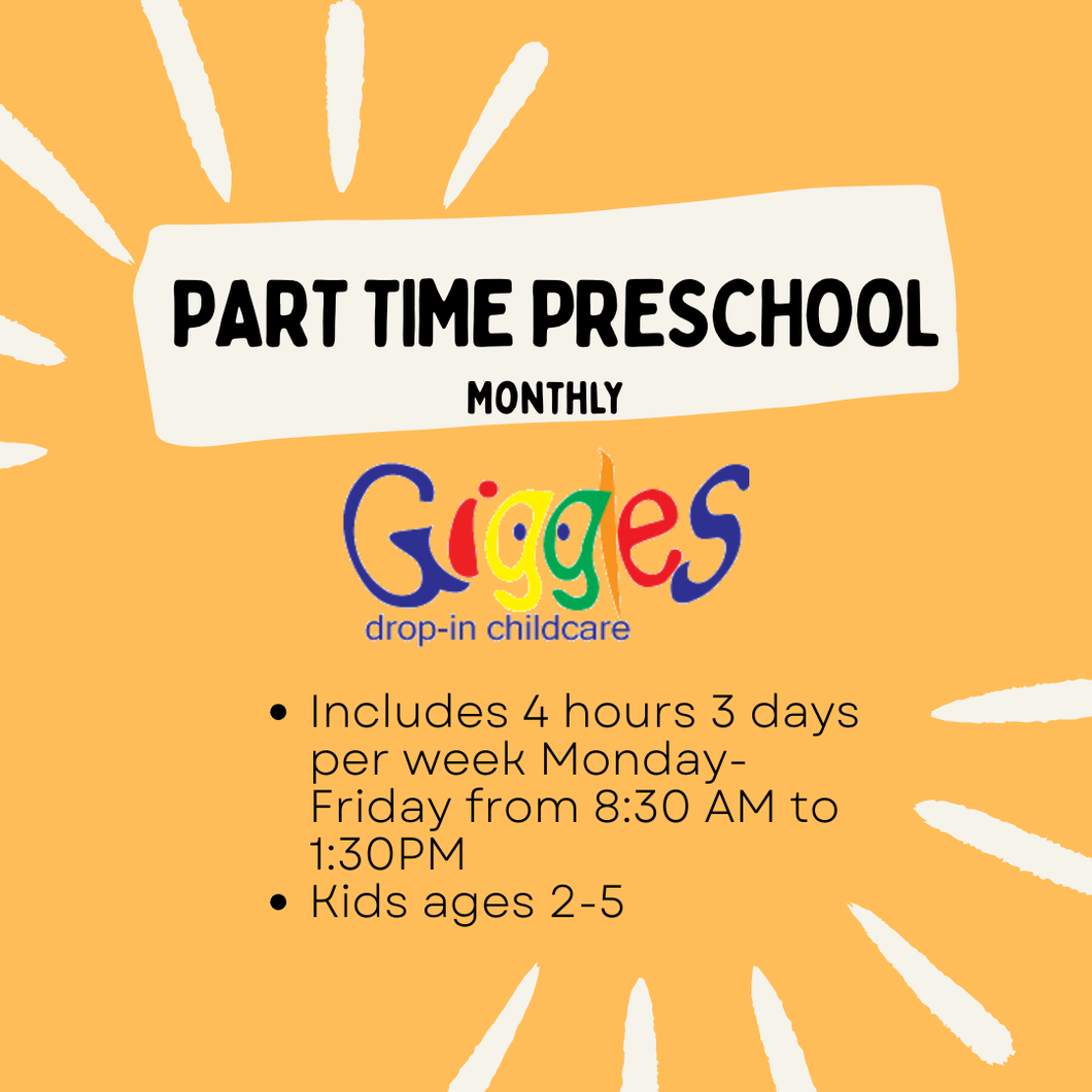 Monthly Part Time Preschool